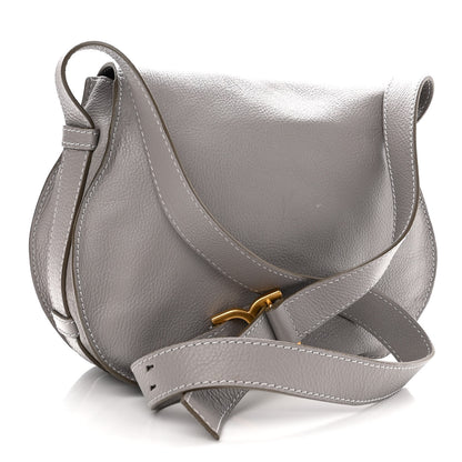 Chloe Calfskin Medium Marcie Round Crossbody Bag Cashmere Grey 3 of 10