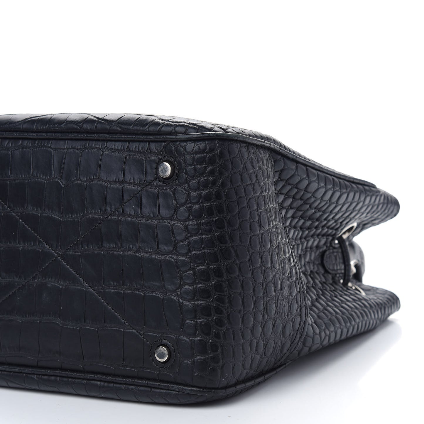 Crocodile Embossed Hampstead Black