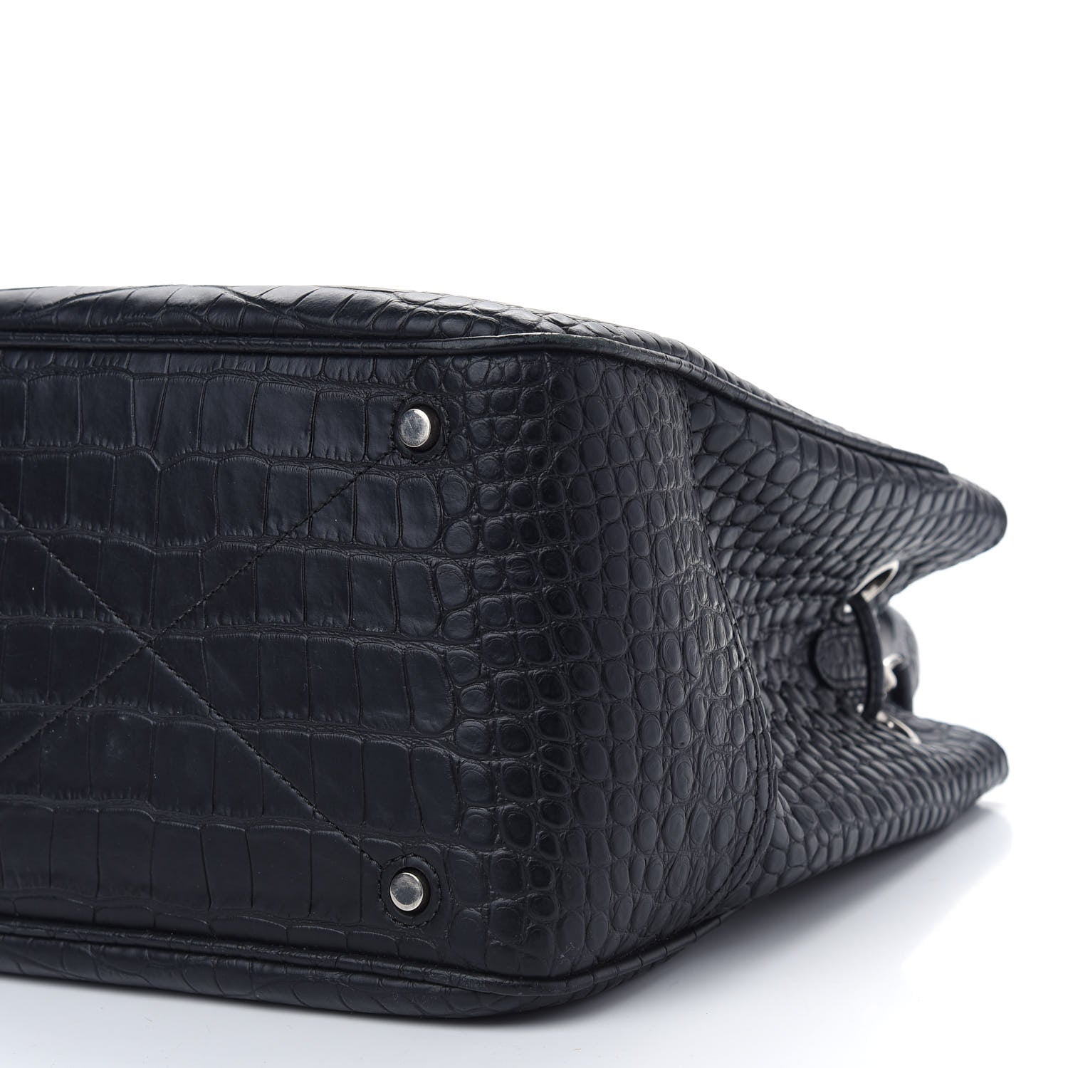Mulberry Crocodile Embossed Hampstead Black 8 of 8