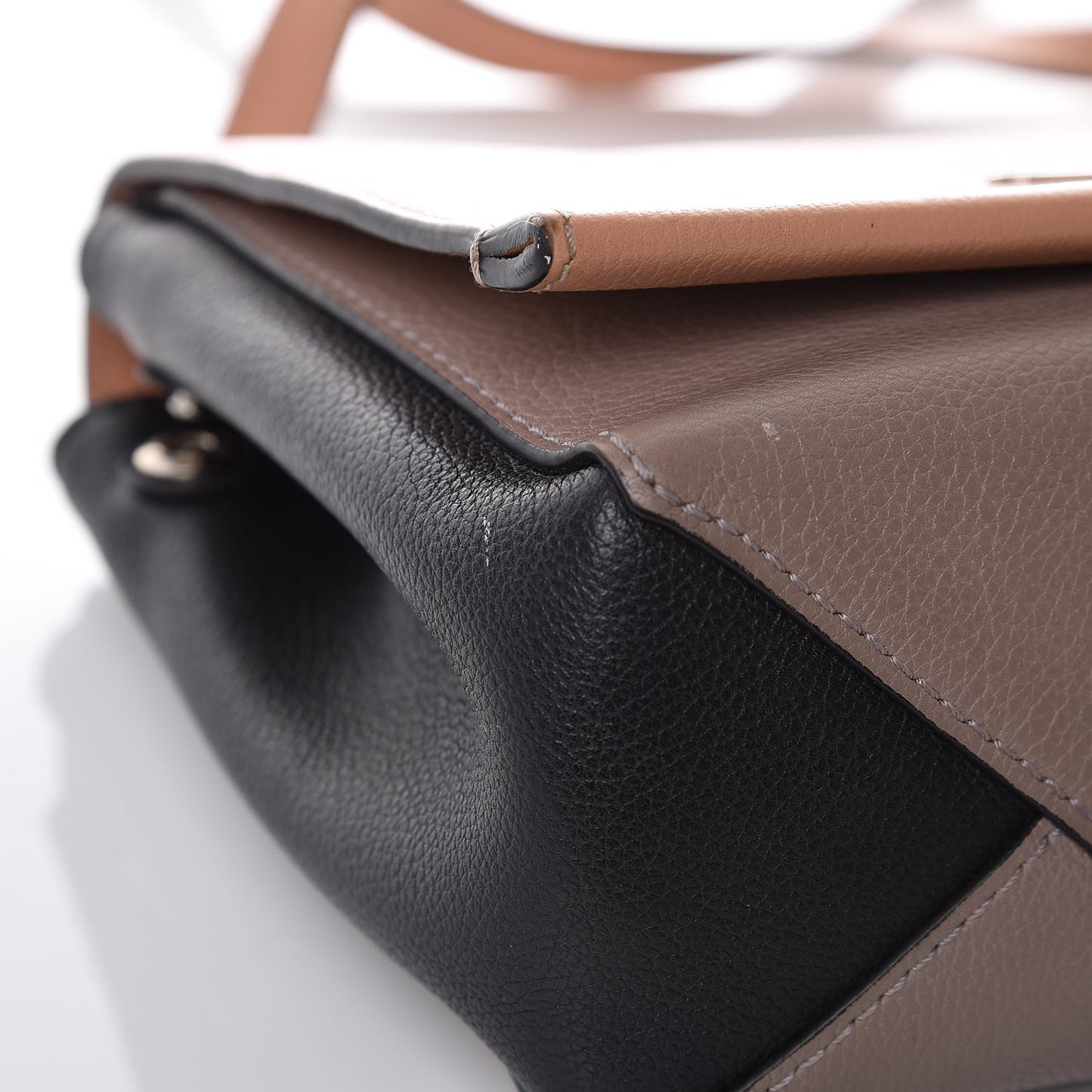Calfskin Lockme II Chain Bag BB Venus Pink Black Magnolia