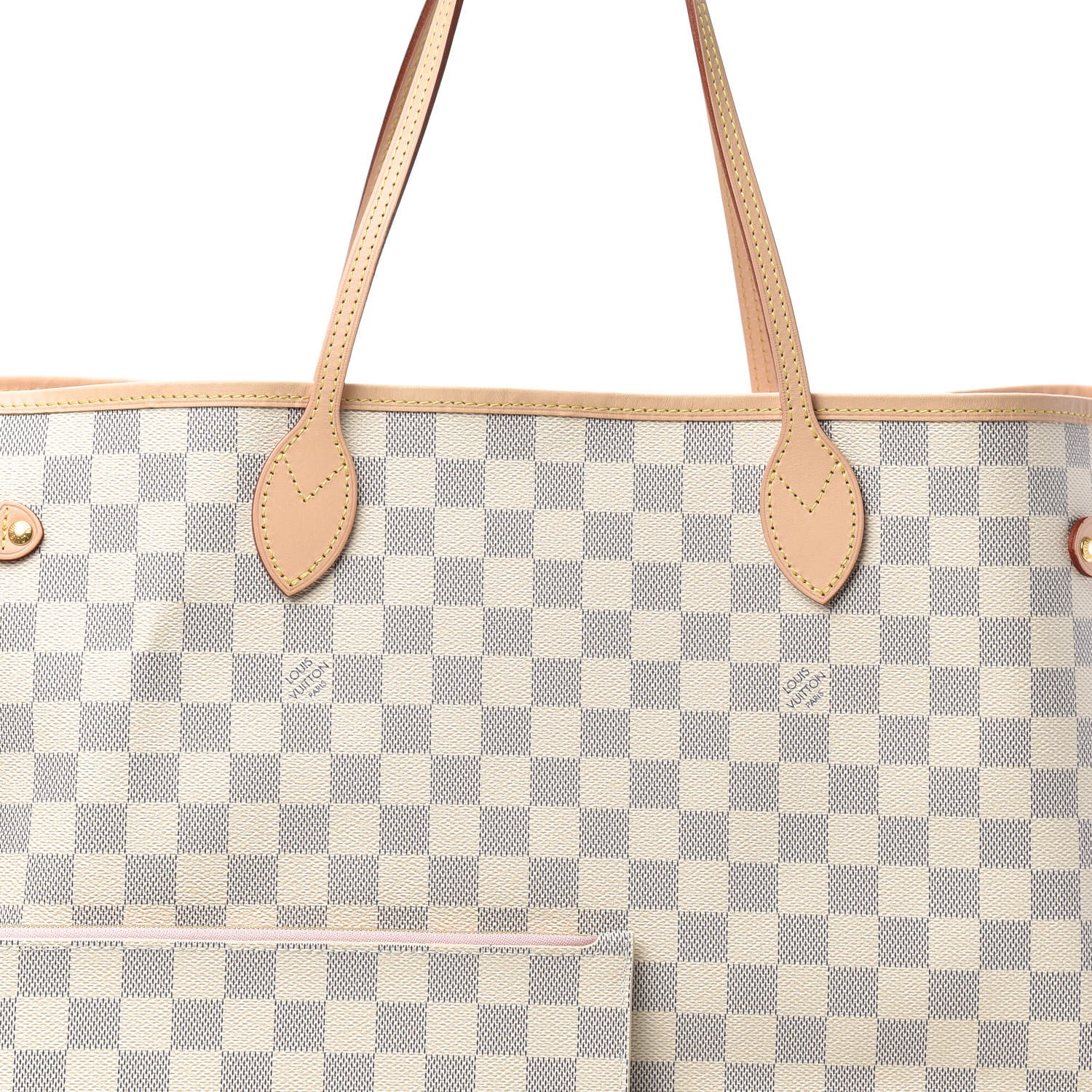 Louis Vuitton Damier Azur Neo Neverfull GM Rose Ballerine 7 of 9