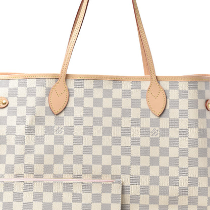 Louis Vuitton Damier Azur Neo Neverfull GM Rose Ballerine 7 of 9