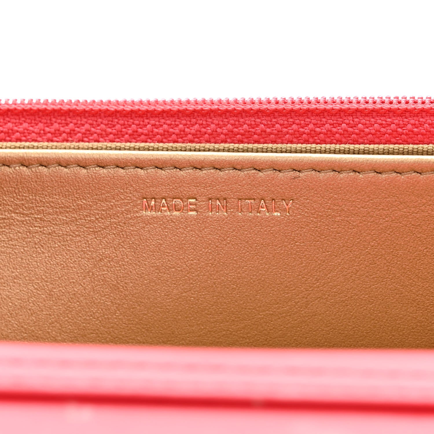 Chanel Lambskin Quilted CC Pearl Crush Wallet on Chain WOC Red 7 of 14