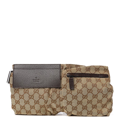 Gucci Monogram Web Belt Bag Dark Brown 1 of 9