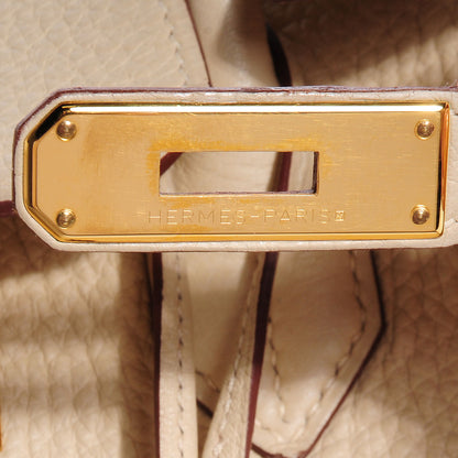 Hermes Taurillon Clemence Birkin 30 Parchemin 9 of 25