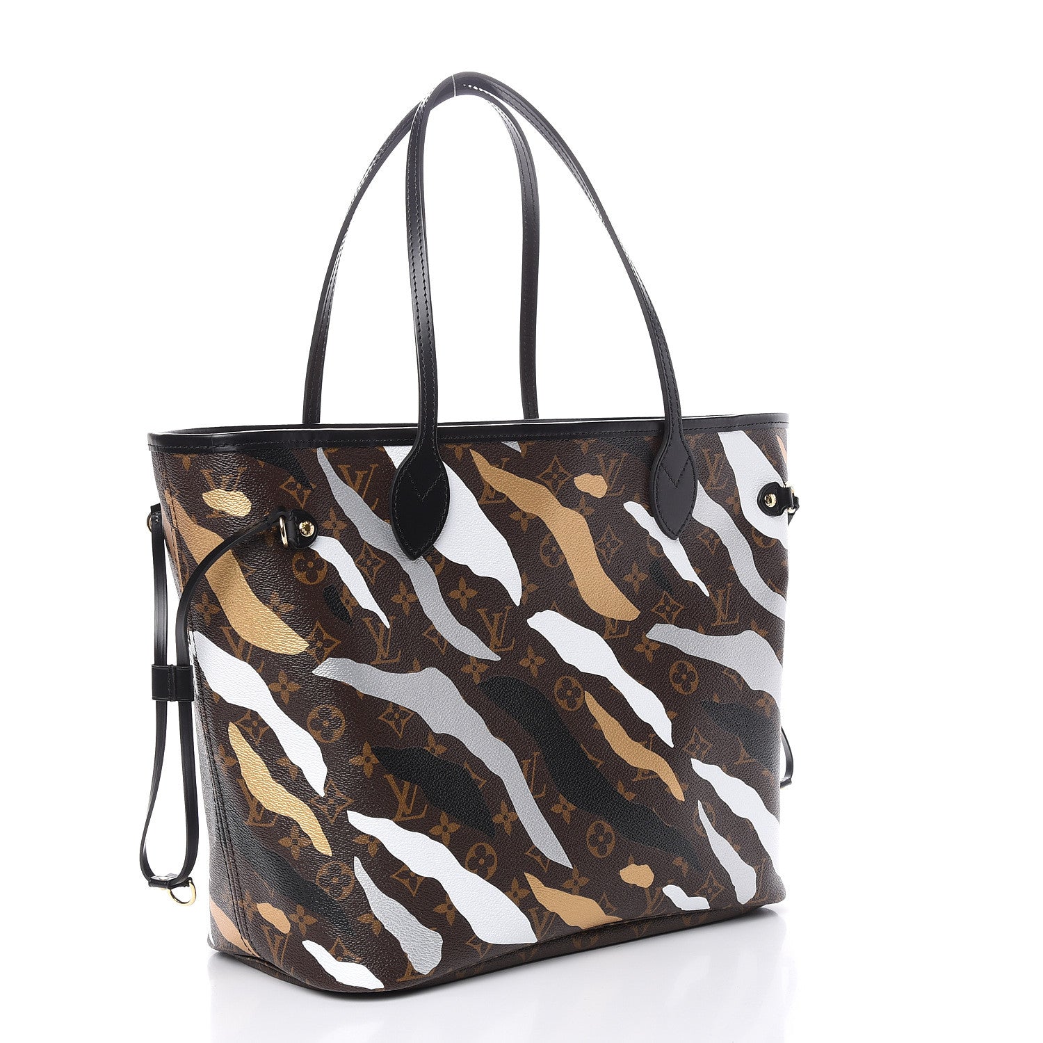 Louis Vuitton X LOL Monogram Neverfull MM Gold Silver 3 of 11