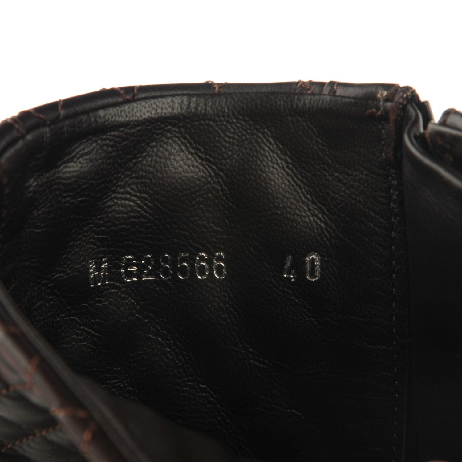 Chanel Calfskin Quilted Biker Boots 40 Dark Brown 10 of 10