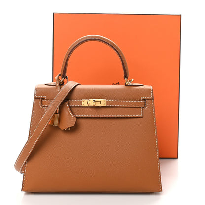 Hermes Epsom Kelly Sellier 25 Gold 11 of 11