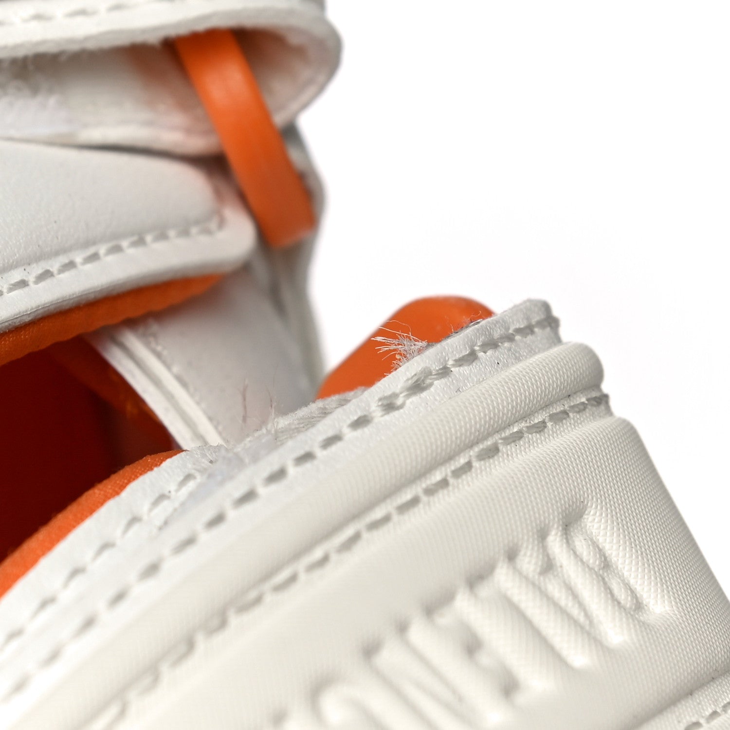 Balenciaga Neoprene Rubber Mens Track Sandals 45 White Orange 13 of 14