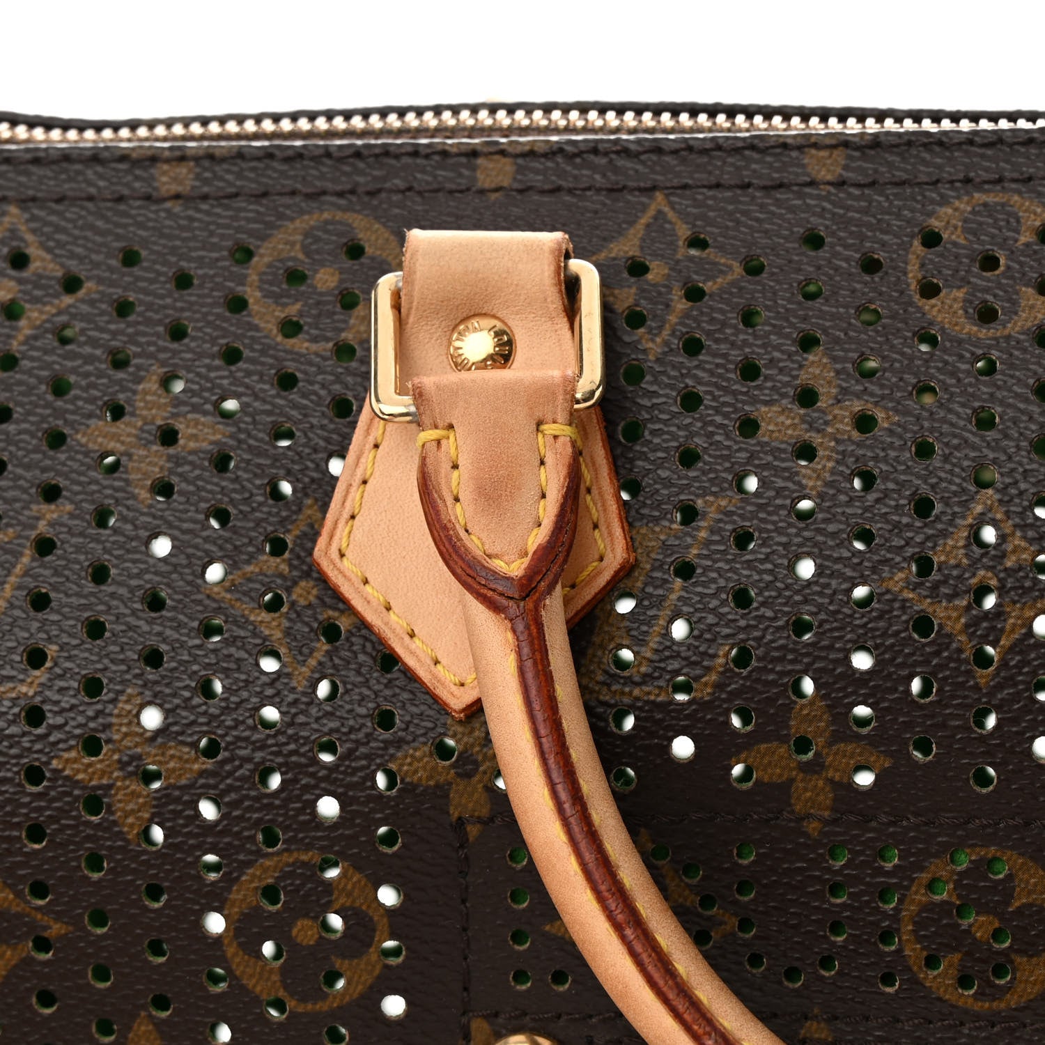 Louis Vuitton Monogram Perforated Speedy 30 Green 15 of 17