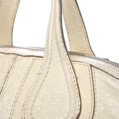 Givenchy Crinkled Patent Large Nightingale White 9 of 15