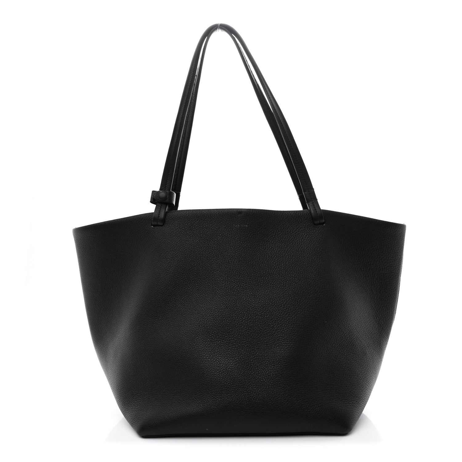 The Row Grained Calfskin Park Tote Three Black 1 of 11