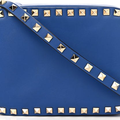Valentino Garavani Calfskin Rockstud Camera Crossbody Bag Light Sapphire 7 of 9