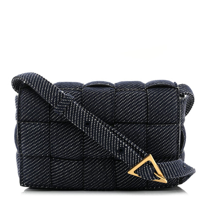 Bottega Veneta Denim Maxi Intrecciato Padded Cassette High Frequency Crossbody Bag Indigo 1 of 10