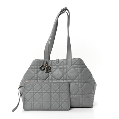 Christian Dior Calfskin Macrocannage Large Toujours Grey 3 of 12