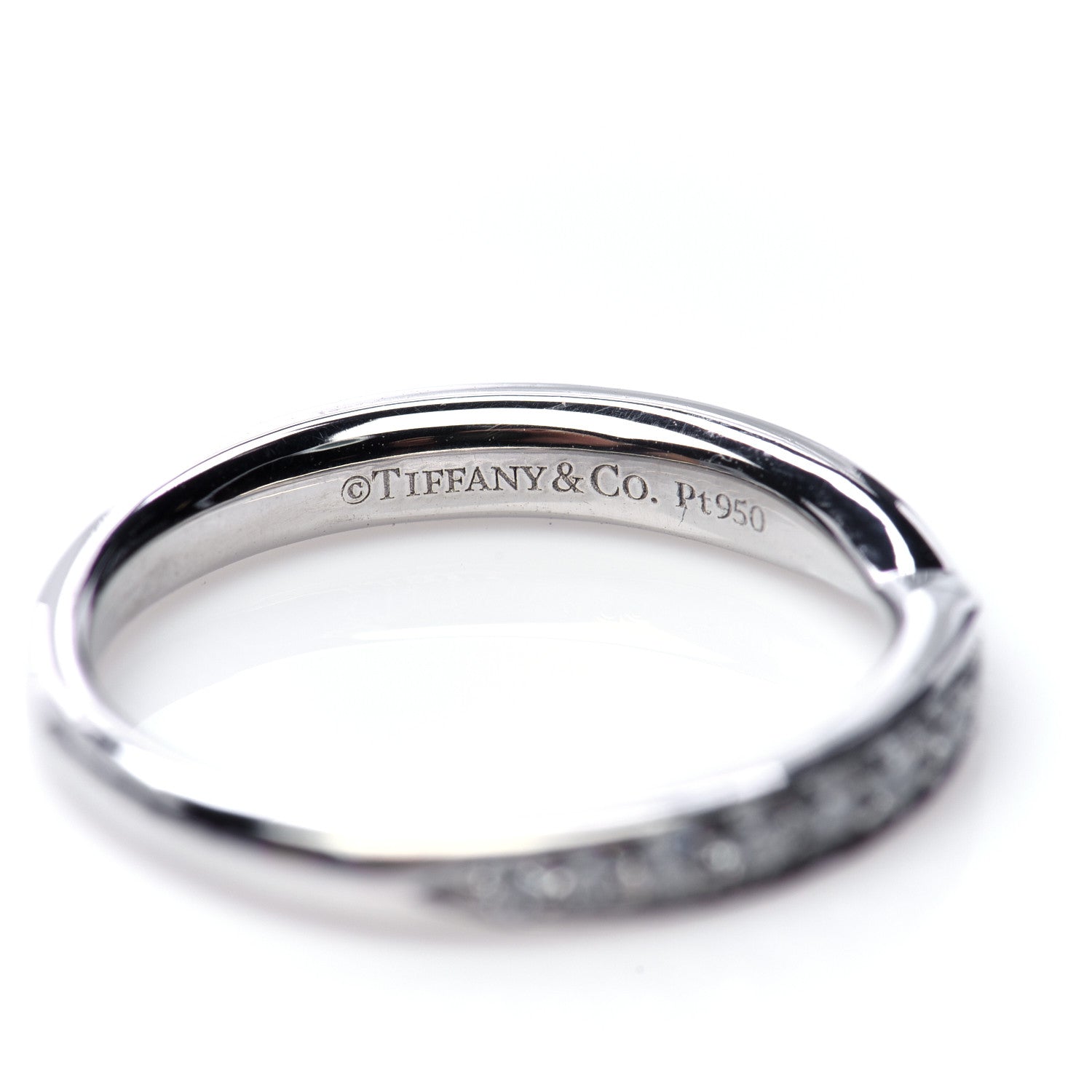 Tiffany Platinum Diamond Harmony Bead-set Band Ring 47 4 5 of 5