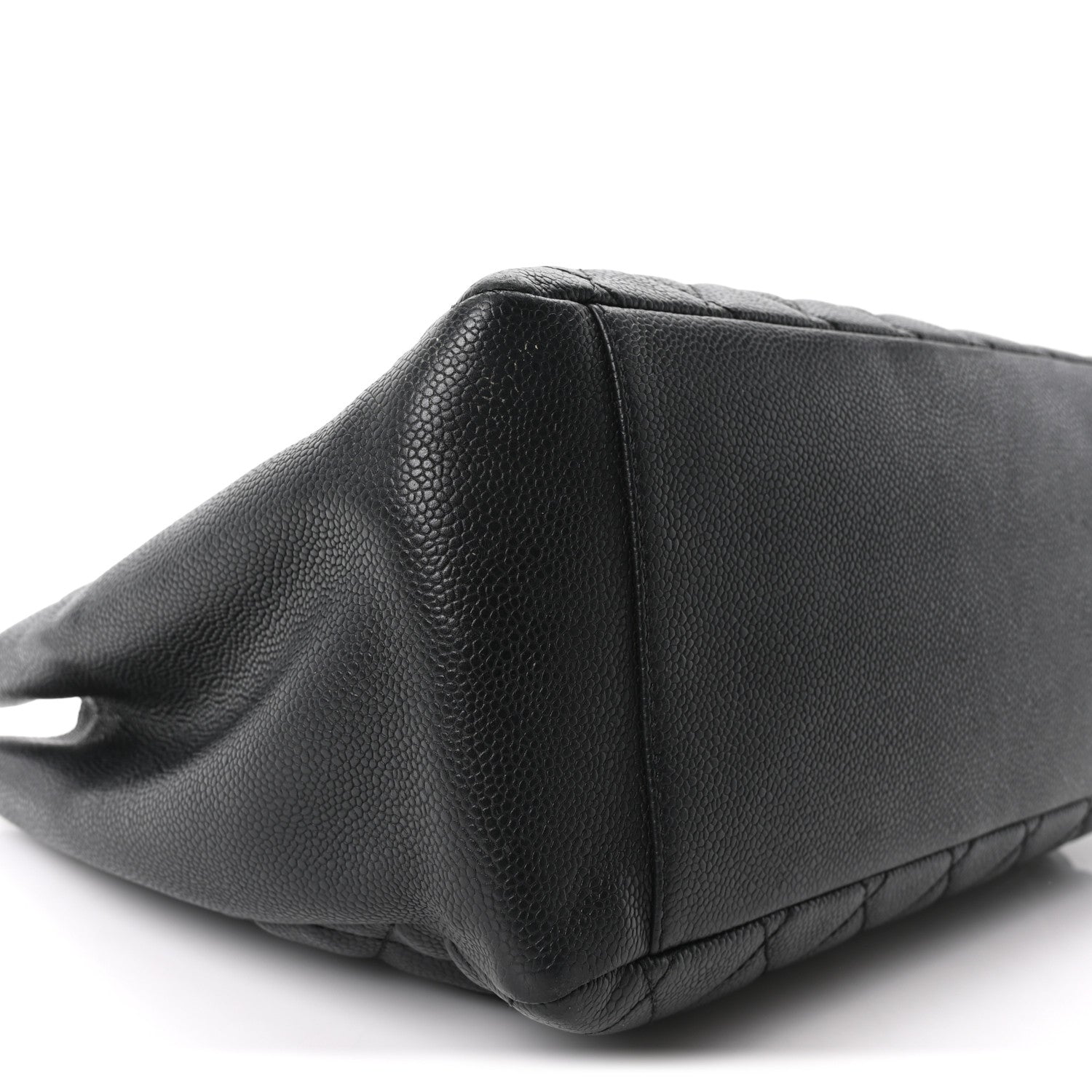 Chanel Caviar Quilted Grand Shopping Tote GST Black  Black 9 of 10