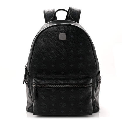 MCM Visetos Medium Side Studs Stark Backpack Black 1 of 11