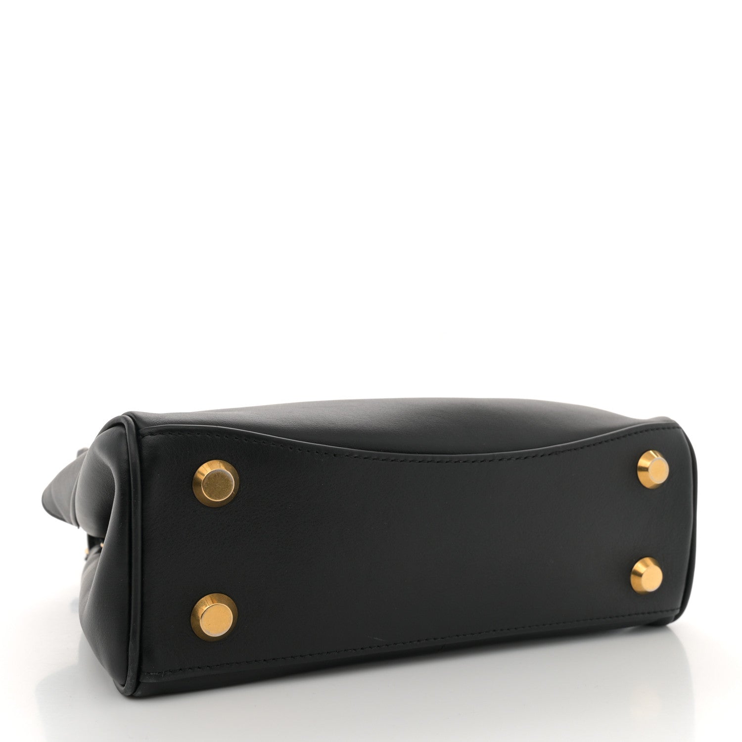 Balenciaga Natural Smooth Calfskin Mini Rodeo Top Handle Handbag Black 4 of 12