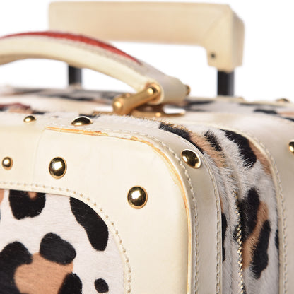Valentino Garavani Calf Hair Leopard Print Rolling Luggage 34 of 34