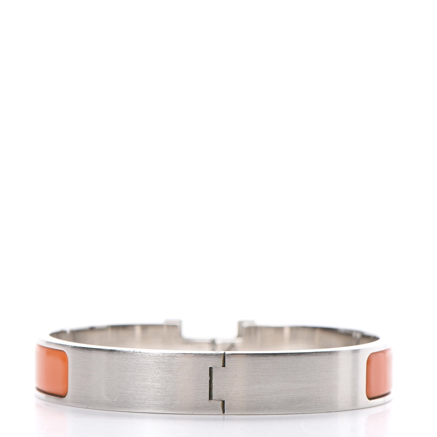 Matte Enamel Narrow Clic Clac HH Bracelet GM Orange