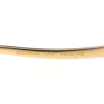 Gucci Rimless Sunglasses GG0352S Gold Flash Pink 6 of 9