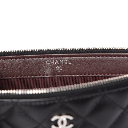 Chanel Lambskin Quilted Small Clutch With Chain Black 7 of 13