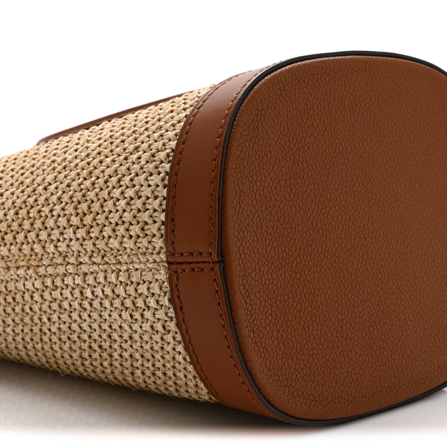 Louis Vuitton Kitted Raffia Petit Bucket Caramel 8 of 9