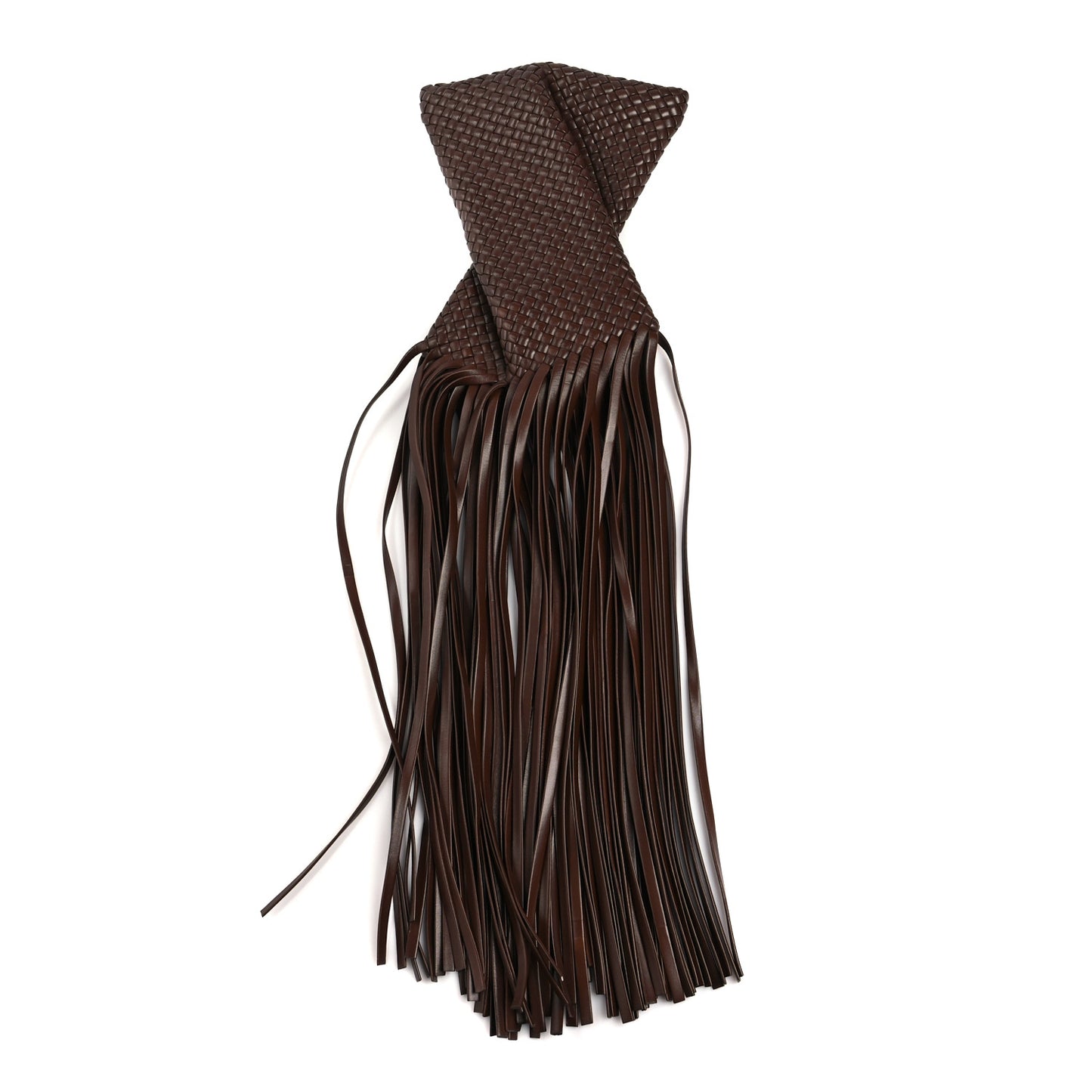 Nappa Intrecciato The Fringe Crisscross Bag Ebano