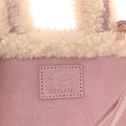Telfar X UGG Suede Shearling Small Shopping Bag Pink 8 of 10