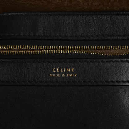 Celine Crocodile Embossed Medium Horizontal Cabas Phantom Black 5 of 9