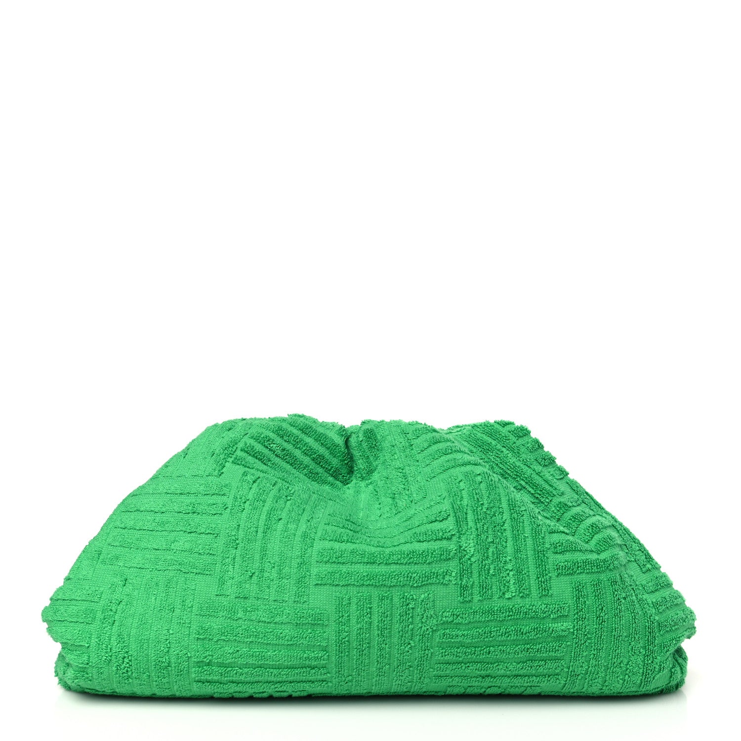 Bottega Veneta Sponge Fabric The Pouch Clutch Grass 1 of 9