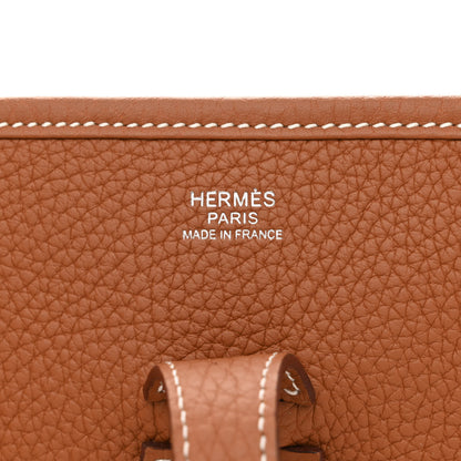 Hermes Taurillon Clemence Evelyne III PM Gold 6 of 10