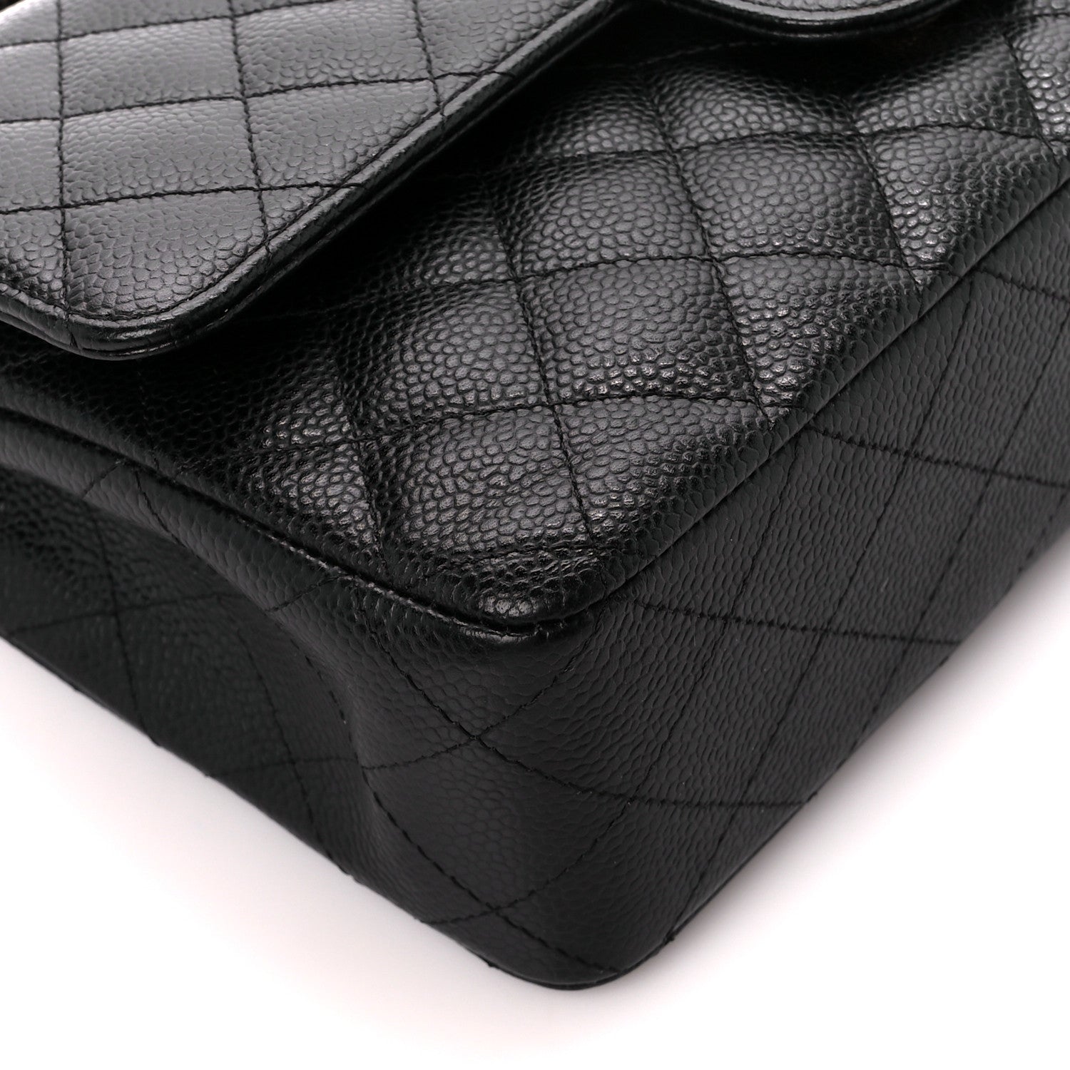 Chanel Caviar Quilted Medium Double Flap Black 10 of 11