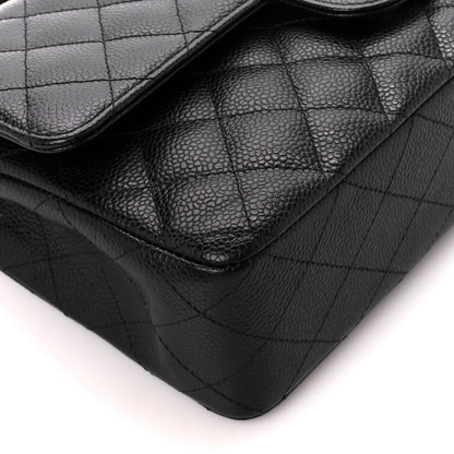 Chanel Caviar Quilted Medium Double Flap Black 10 of 11