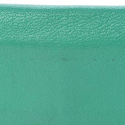 Hermes Chevre Mysore Kelly Longue Wallet Menthe 12 of 24