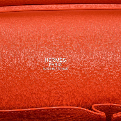 Hermes Taurillon Clemence Jypsiere 31 Orange Poppy 6 of 7