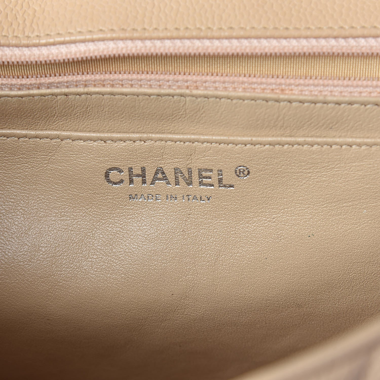 Chanel Caviar Quilted Jumbo Single Flap Beige Clair 6 of 12