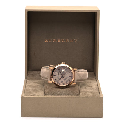 Burberry Stainless Steel Calfskin 34mm The City Quartz Watch Beige BU9154 5 of 5