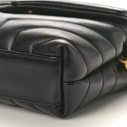 Saint Laurent Calfskin Y Quilted Monogram Toy Loulou Crossbody Bag Black 11 of 11