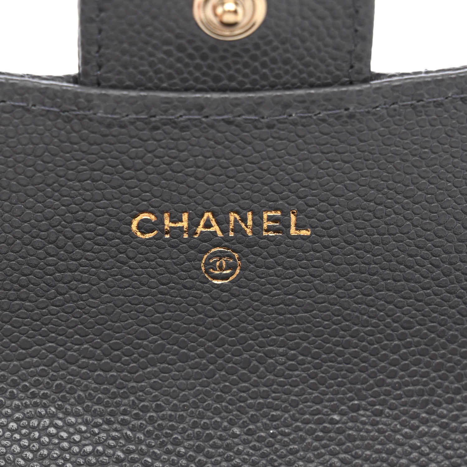 Chanel Caviar Quilted Flap Card Holder Wallet Dark Grey 7 of 8