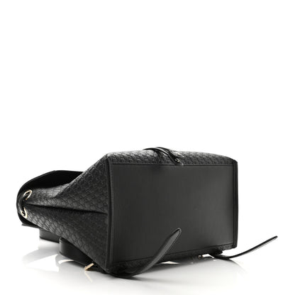 Gucci Microguccissima Drawstring Backpack Black 4 of 11