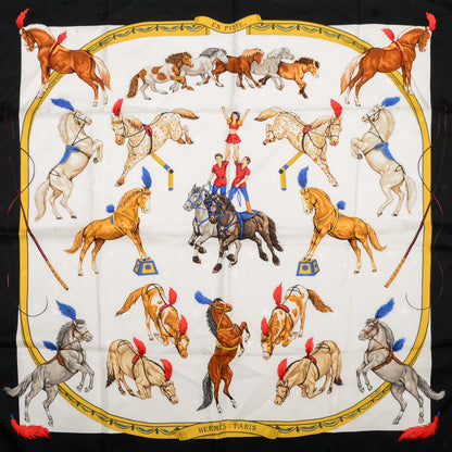 Hermes Jacquard Silk En Piste Scarf 90 1 of 5