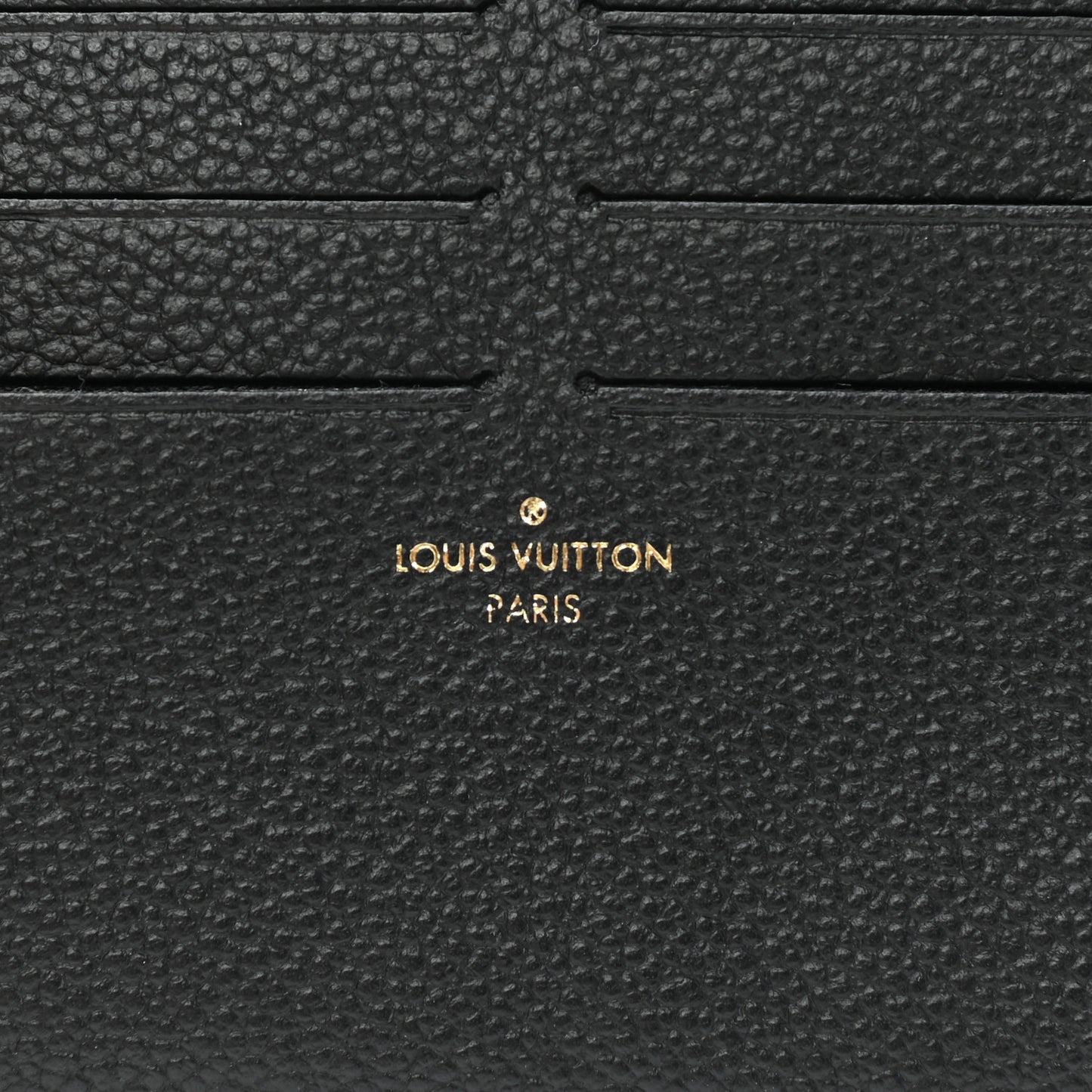 Calfskin Felicie Chain Wallet Card Holder Insert Black