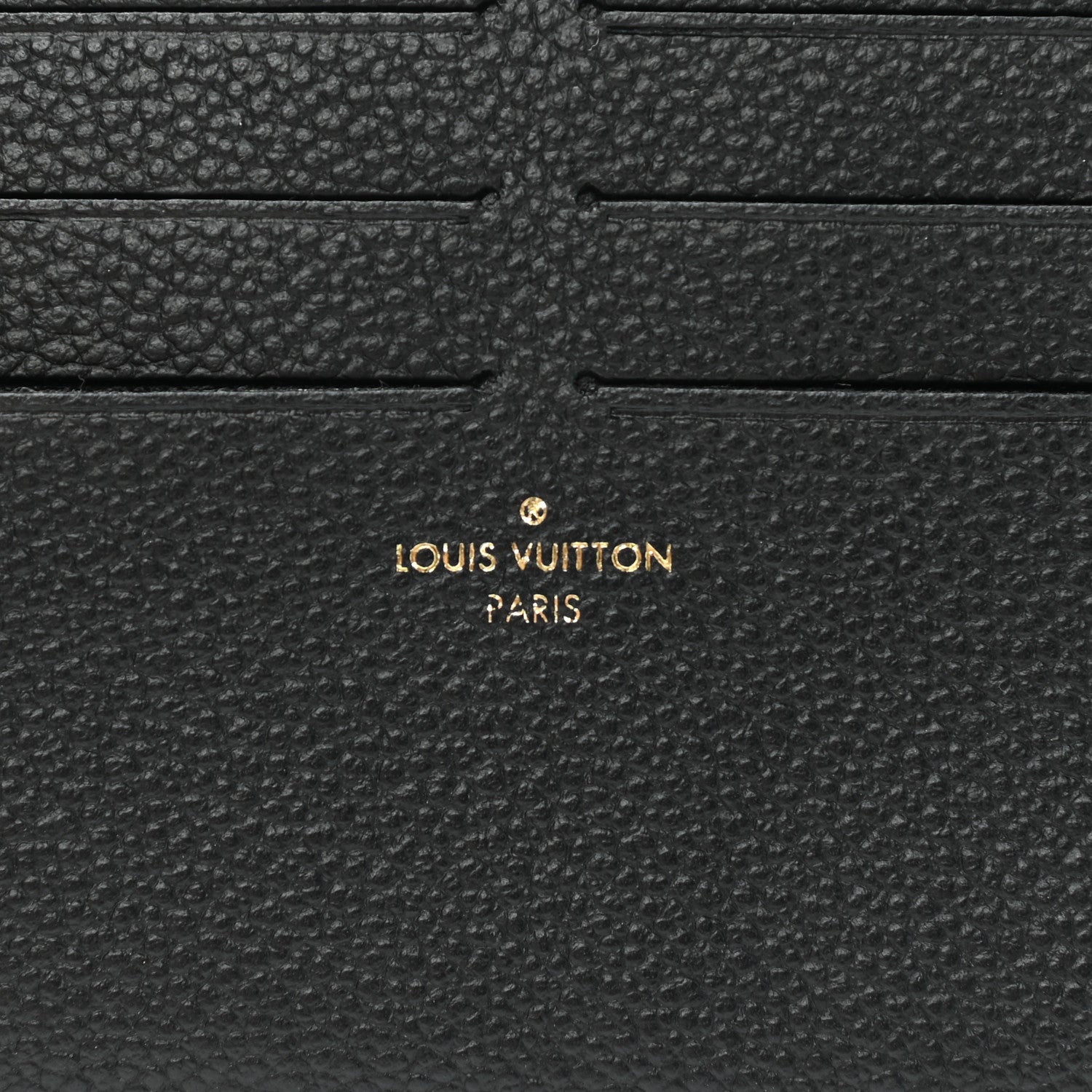 Louis Vuitton Calfskin Felicie Chain Wallet Card Holder Insert Black 6 of 7