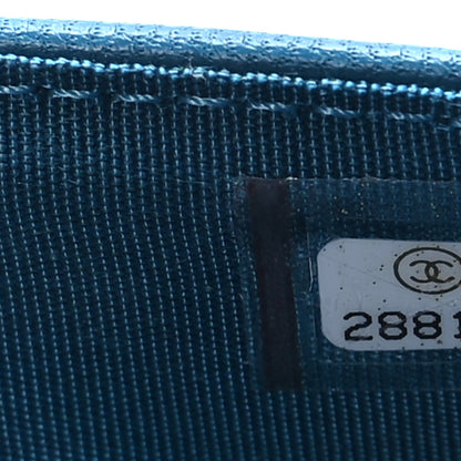 Chanel Lambskin Quilted Chanel 19 Flap Wallet Blue 7 of 8