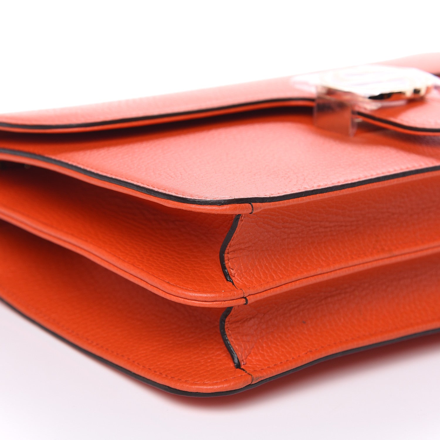 Gucci Dollar Calfskin Interlocking G Shoulder Bag Sun Orange 8 of 9