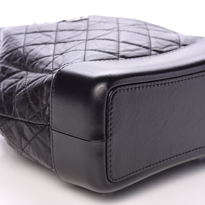 Chanel Aged Calfskin Quilted Small Gabrielle Backpack Black 8 of 12