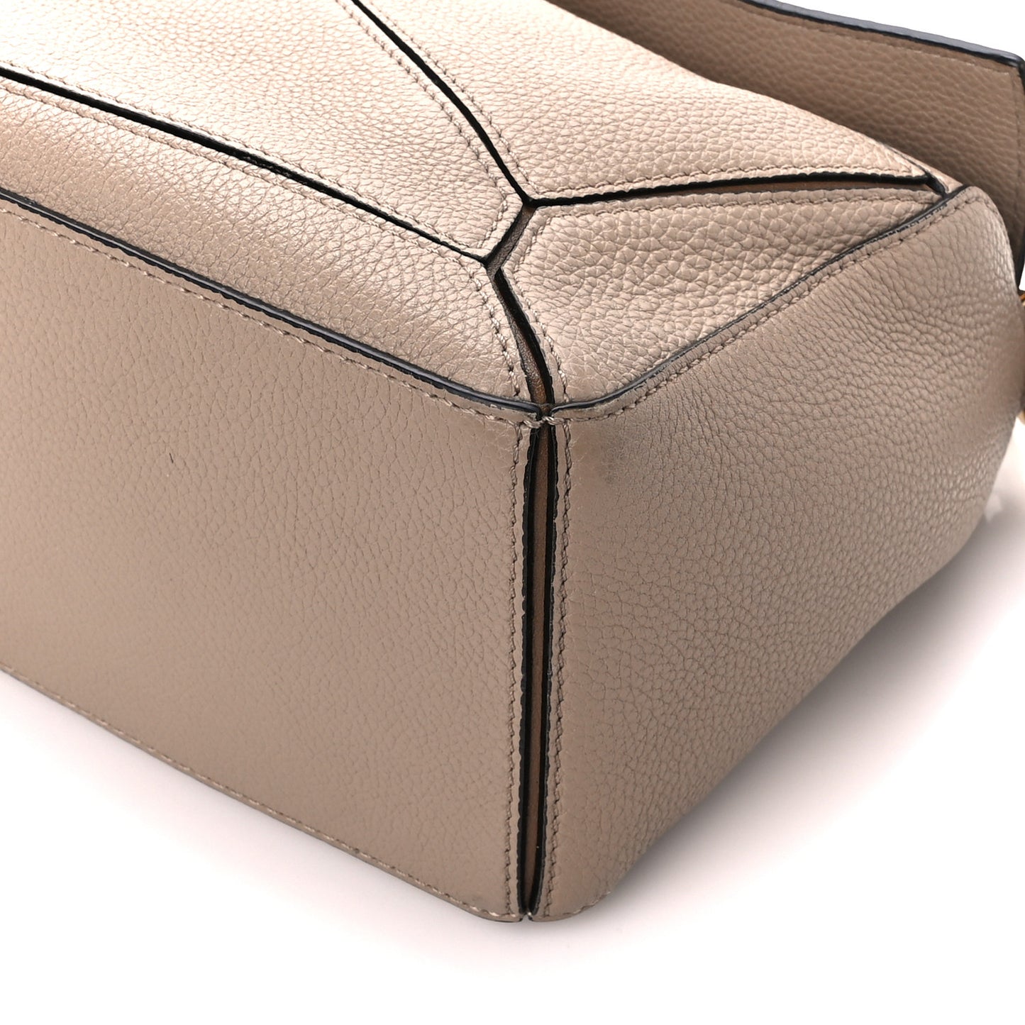 Grained Calfskin Small Puzzle Bag Sand Mink