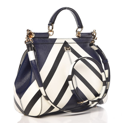 Dolce & Gabbana Dauphine Striped Medium Miss Sicily Satchel Multicolor 3 of 9
